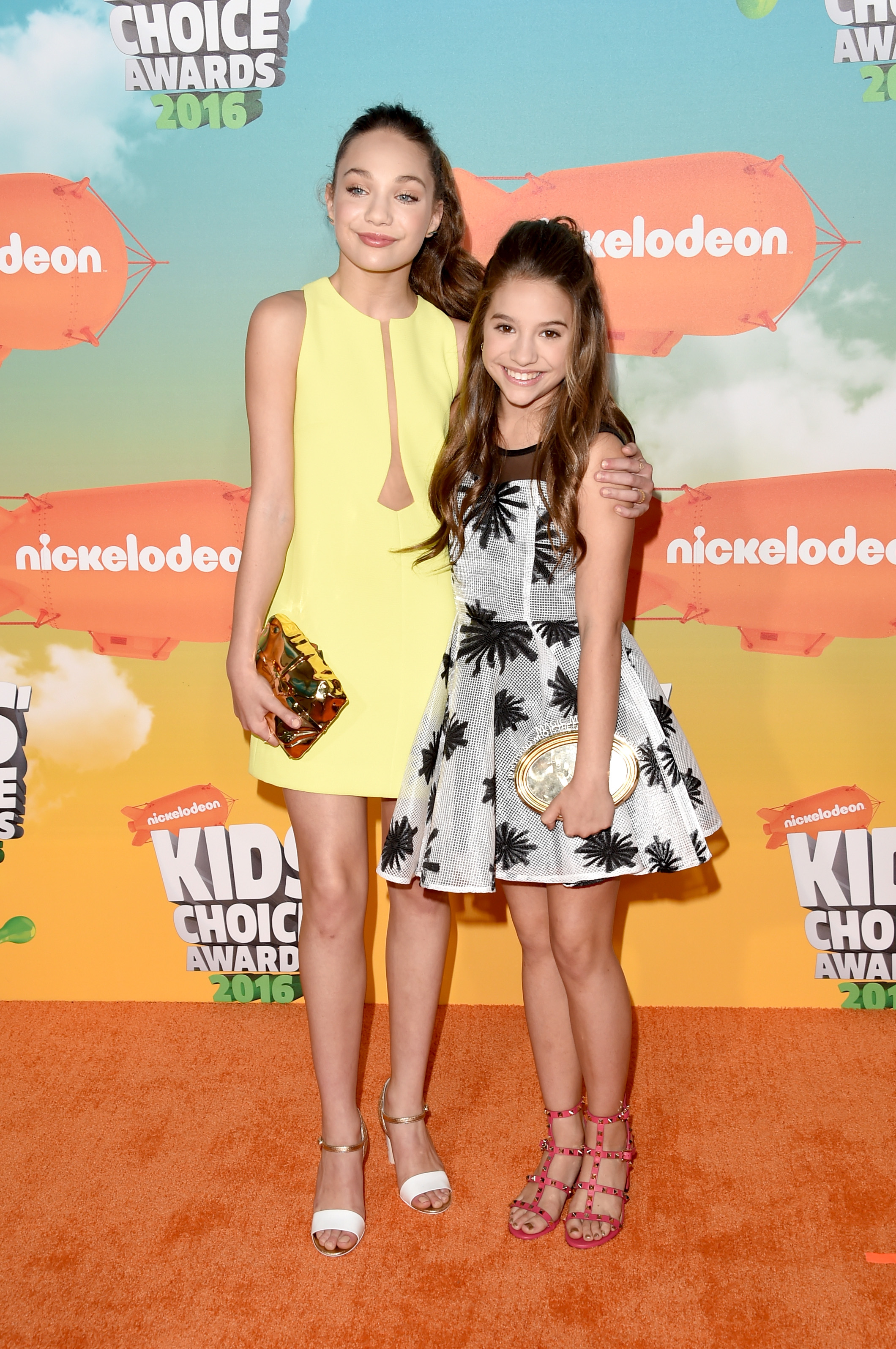 two young dancers at a nickelodeon event