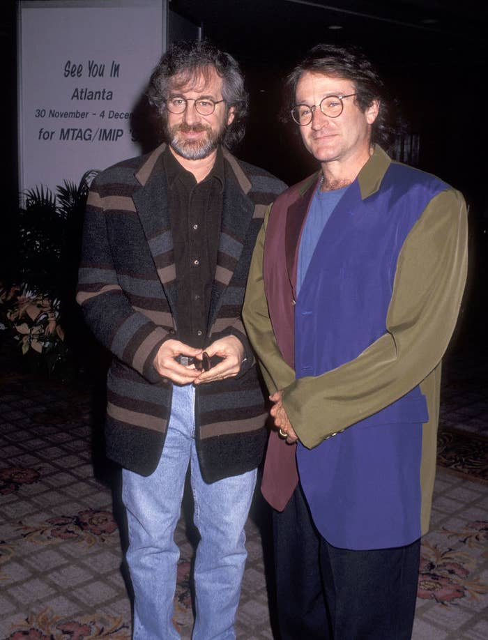 Steven Spielberg and Robin Williams