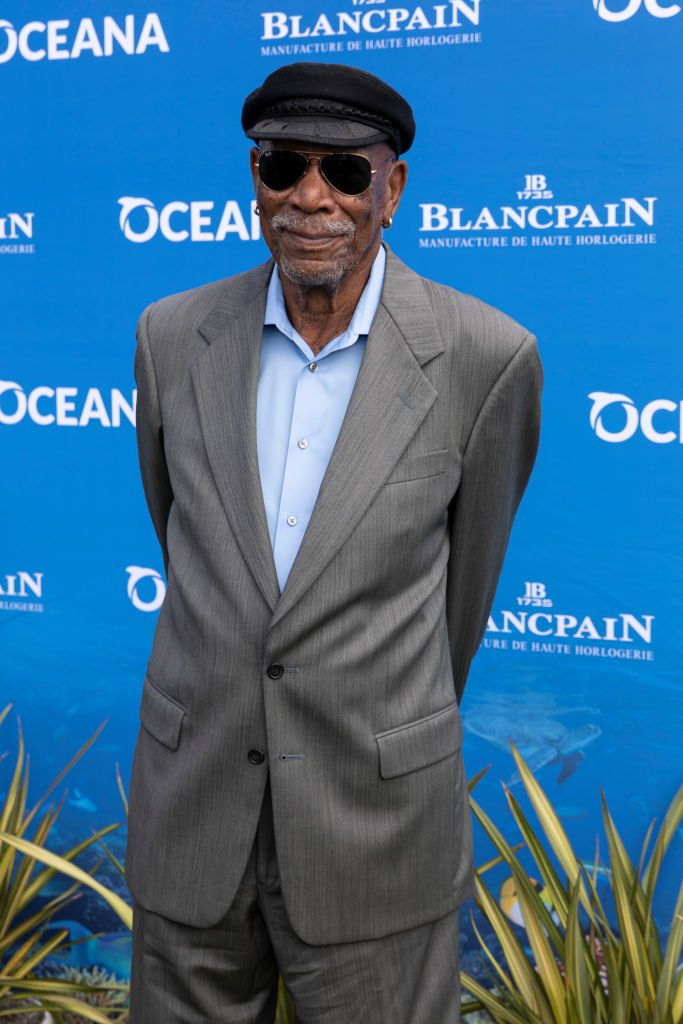 Closeup of Morgan Freeman