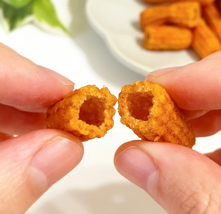 DAISO(ダイソー)の韓国スナック「ヘテパシフィック 辛ダンドントッポッキ味スナック 65g」