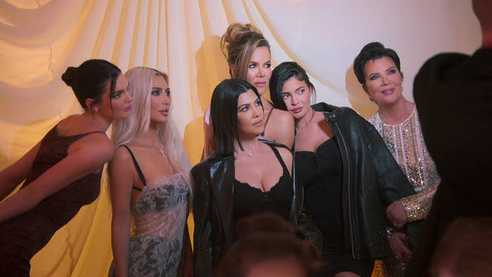 the kardashian-jenners posing for a photo