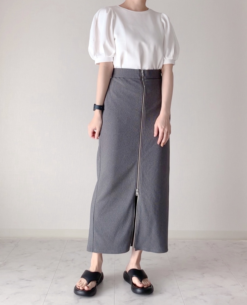 GU(ジーユー)のおすすめファッションアイテム「ボリュームスリーブT(5分袖)Z」