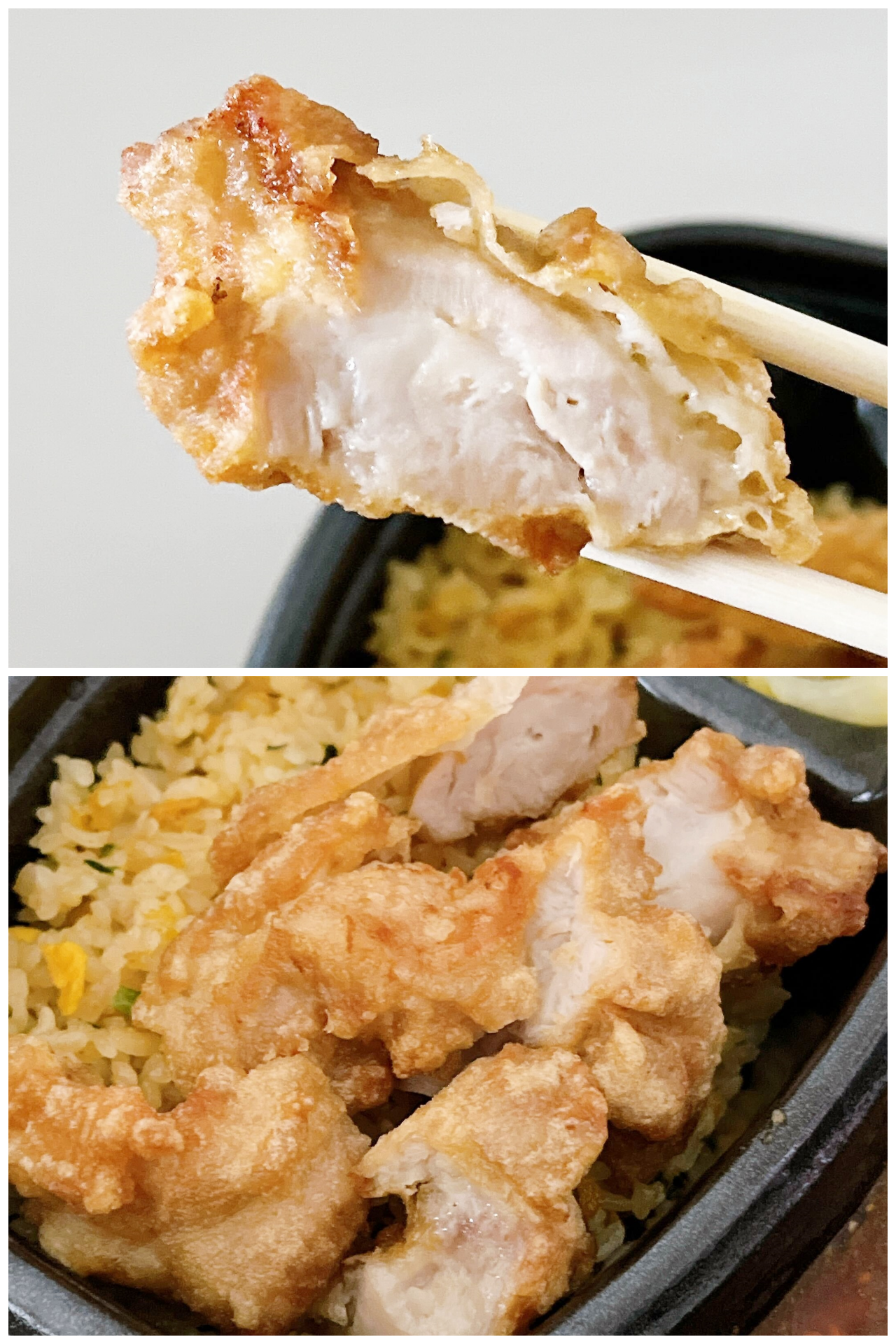 ほっともっとのおすすめなお弁当「本格中華の最強コンビ! 四川麻婆豆腐&炒飯弁当(から揚付)」