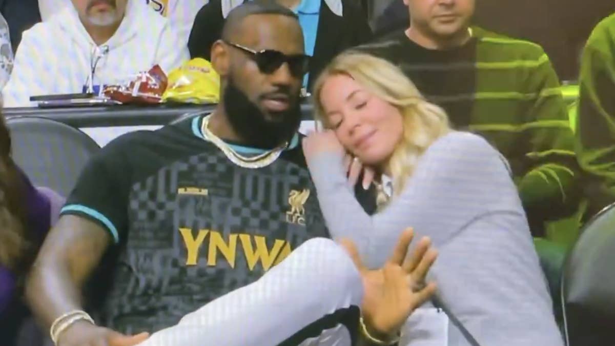 Jeanie Buss Putting Her Head on LeBron James' Shoulder Becomes New Meme for International Women's Day