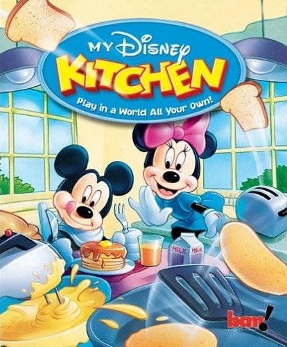Video game cover &quot;My Disney Kitchen&quot; with Mickey and Minnie Mouse cooking together
