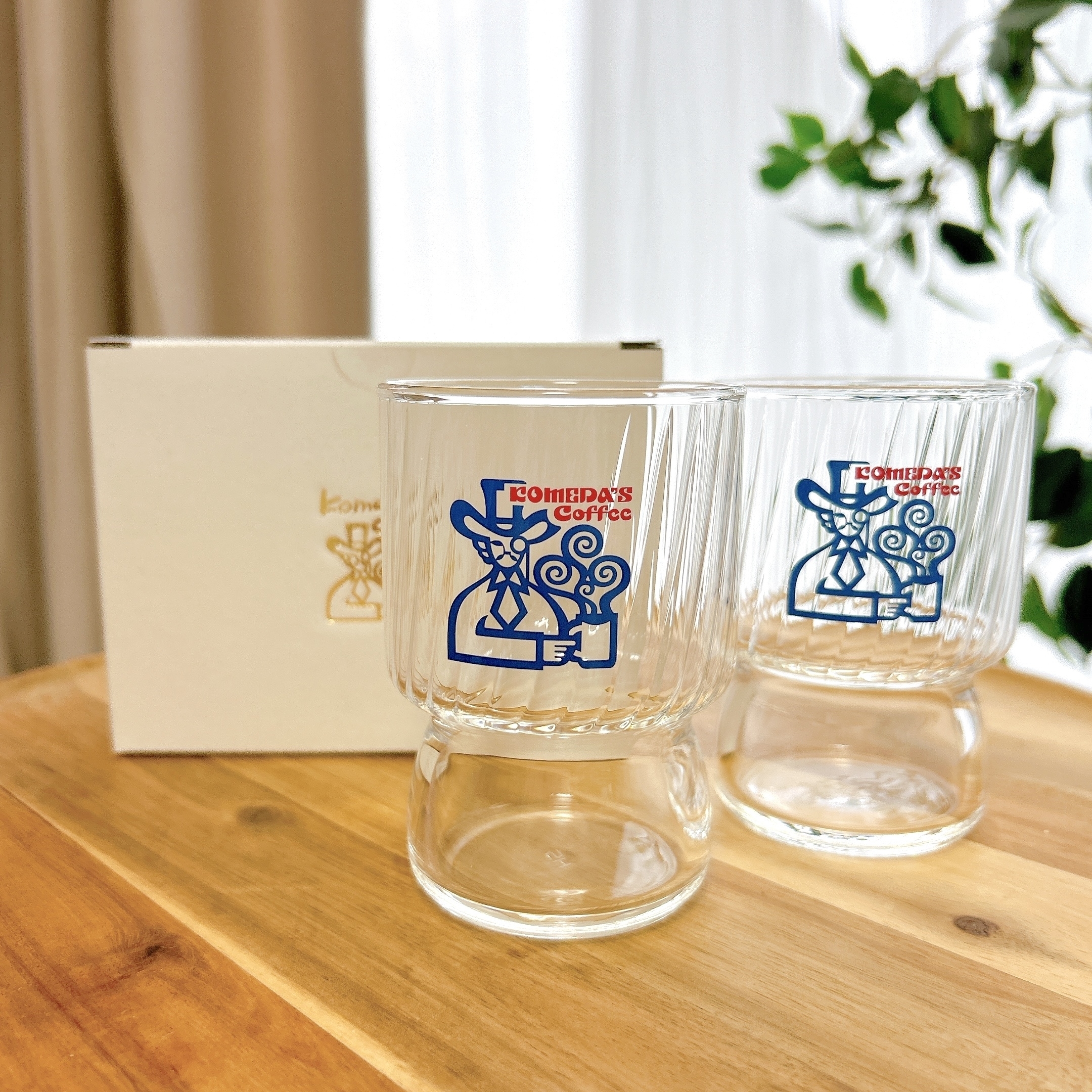 コメダ珈琲店のおすすめ雑貨「お冷グラス 2個セット」