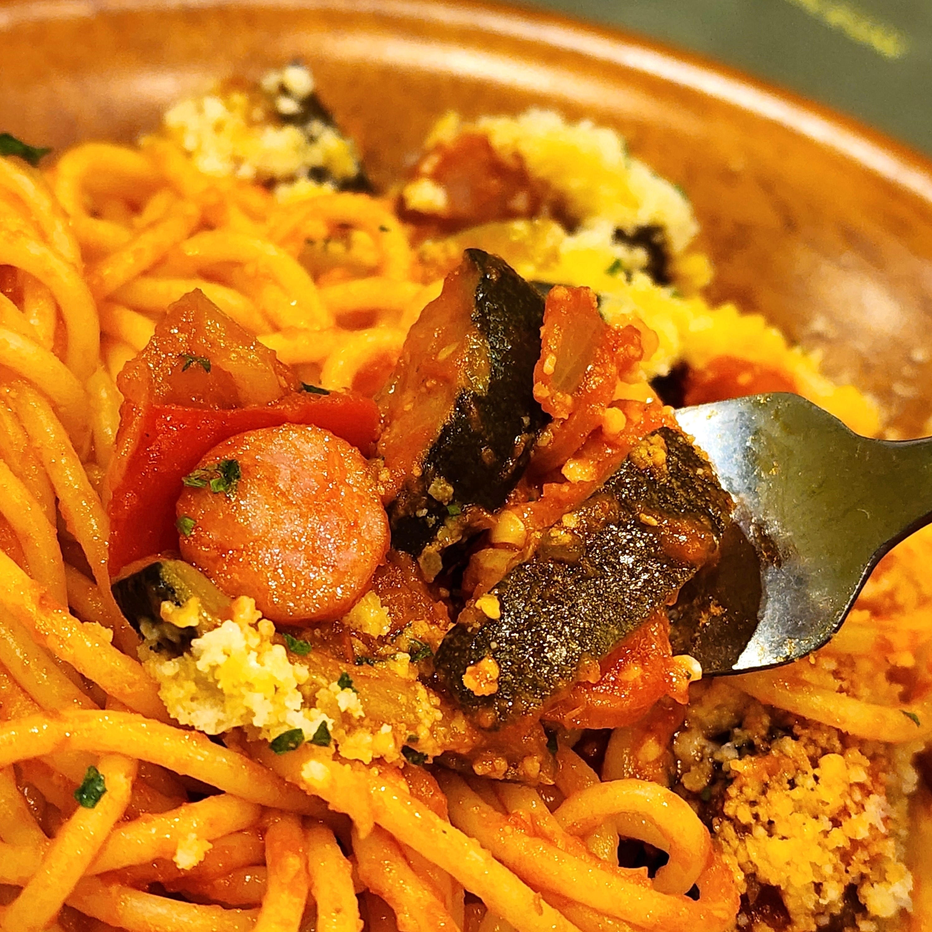 サイゼリヤのおすすめパスタ「イタリア野菜のトマトスパゲティ」