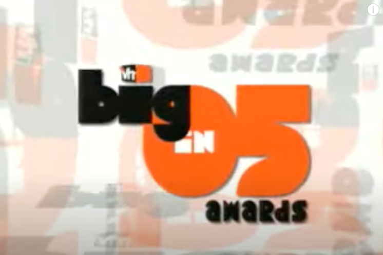 Logo of VH1&#x27;s Big in &#x27;05 Awards with stylized text and graphics