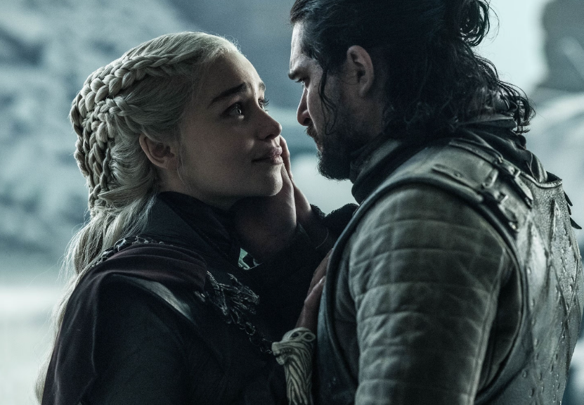 Daenerys and Jon Snow share an intimate moment from Game of Thrones