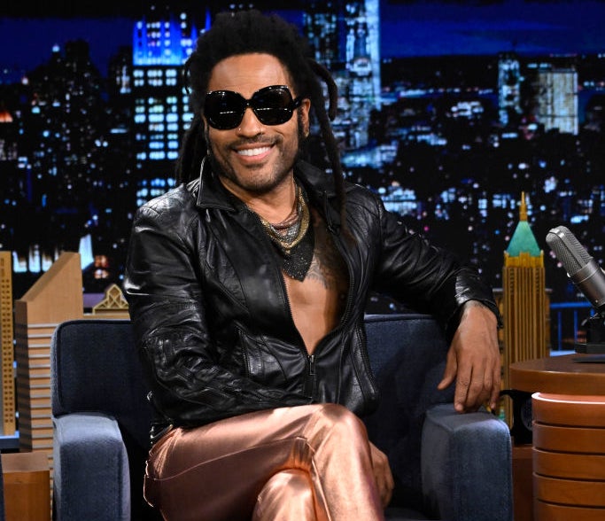 Closeup of Lenny Kravitz
