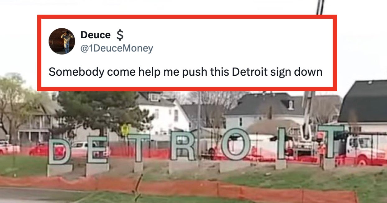 People Are Roasting Detroit's Attempt At Its Own Hollywood Sign