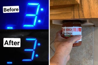 light dimming stickers and a jar opener
