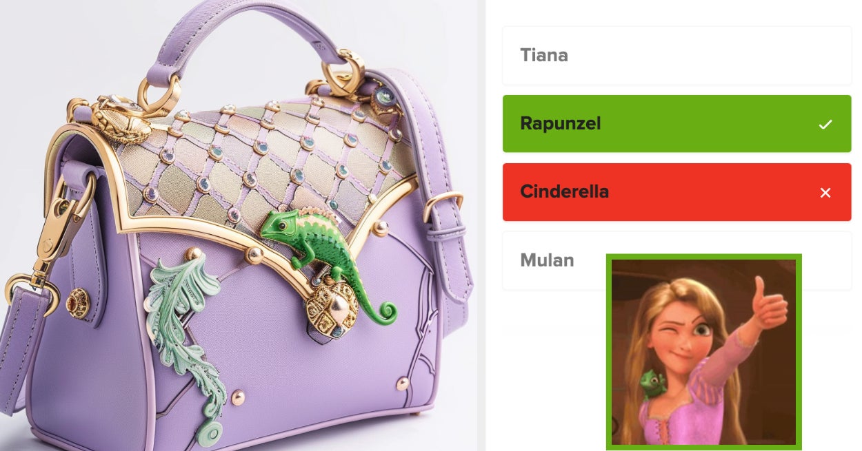 Only A Disney Expert Can Identify The Disney Princess By The Luxury Handbag She Inspired