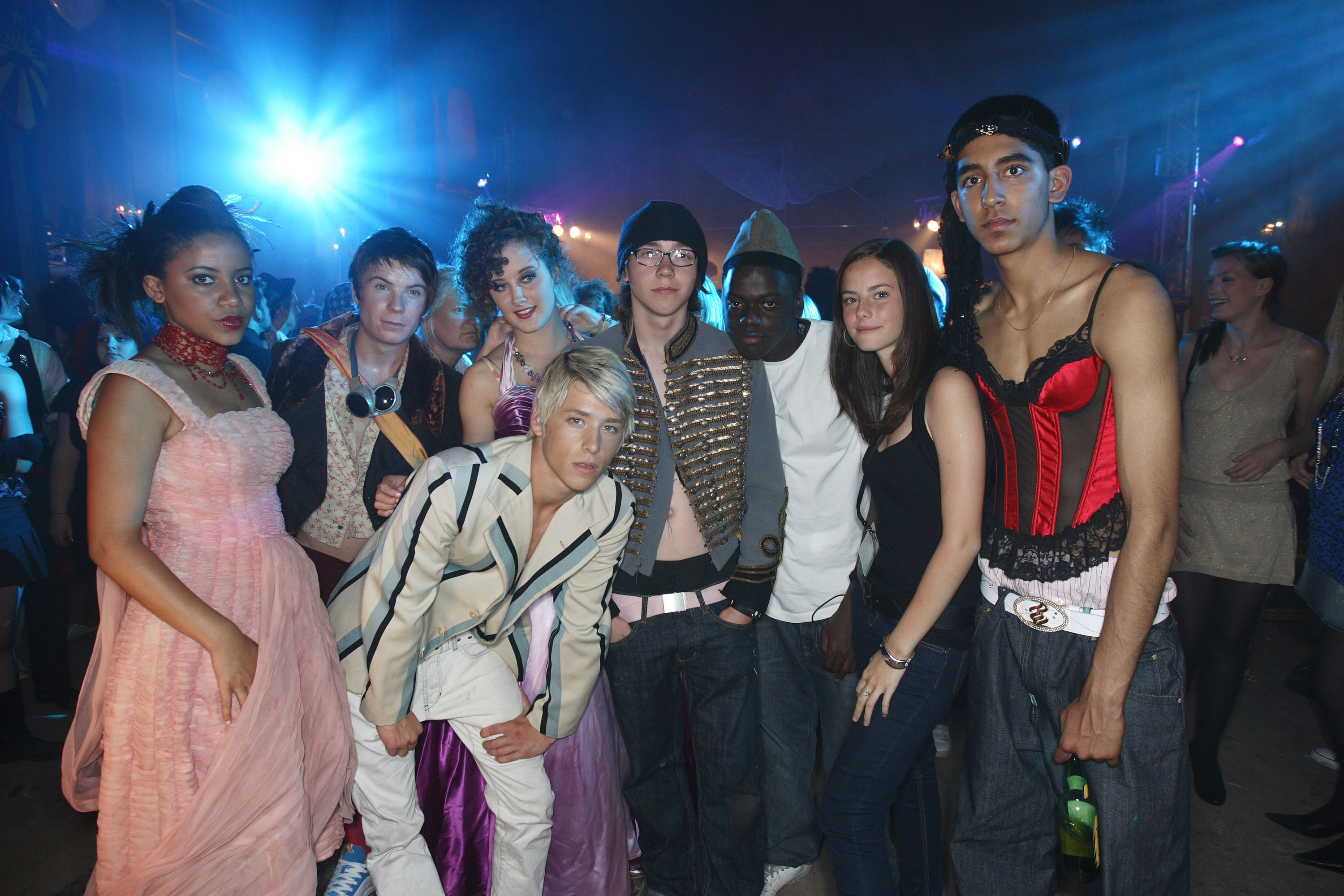 The cast of &quot;Skins&quot; at a party