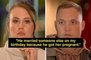 "He married someone else on my birthday because he got her pregnant" over chelsea and jimmy from love is blind