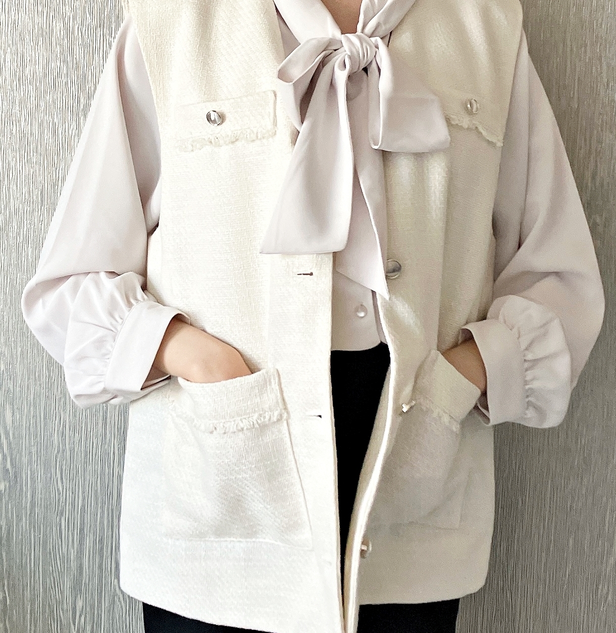 Honeys（ハニーズ）のおすすめベスト「ツイードベスト」