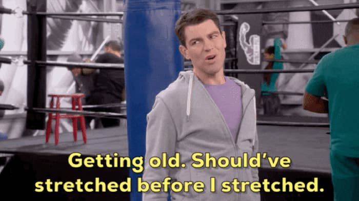 &quot;Getting old. Should&#x27;ve stretched before I stretched.&quot;