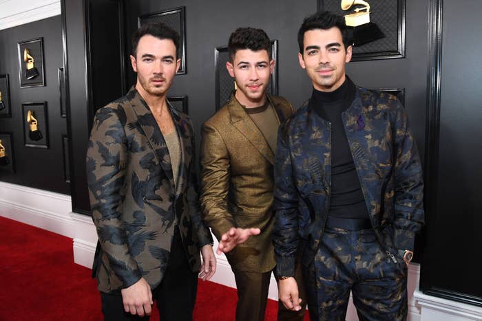 The Jonas Brothers on the red carpet
