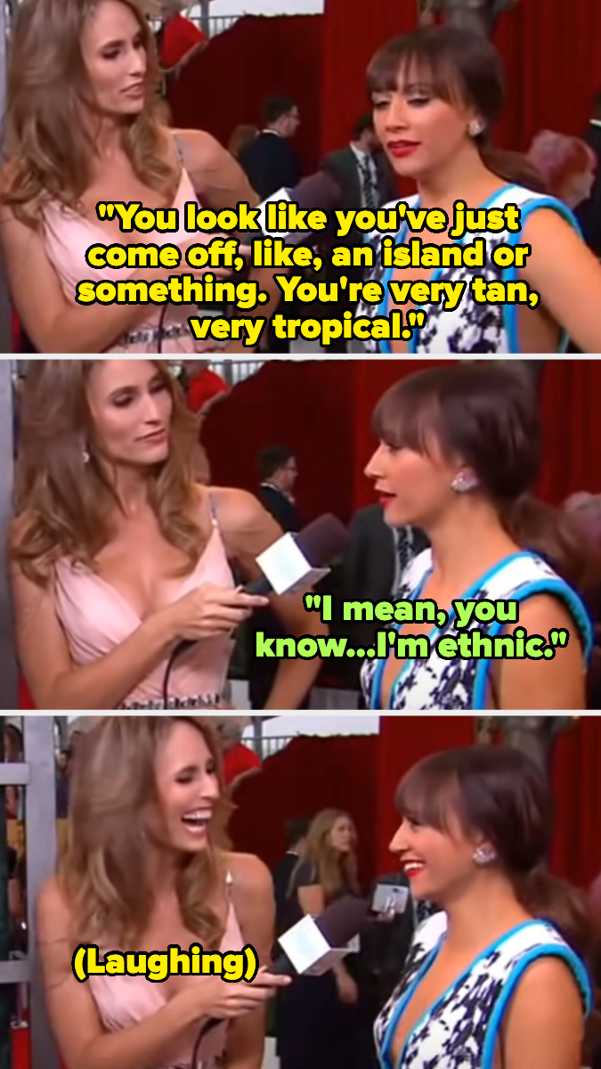 interviewer says rashida looks tan and she says she&#x27;s ethnic