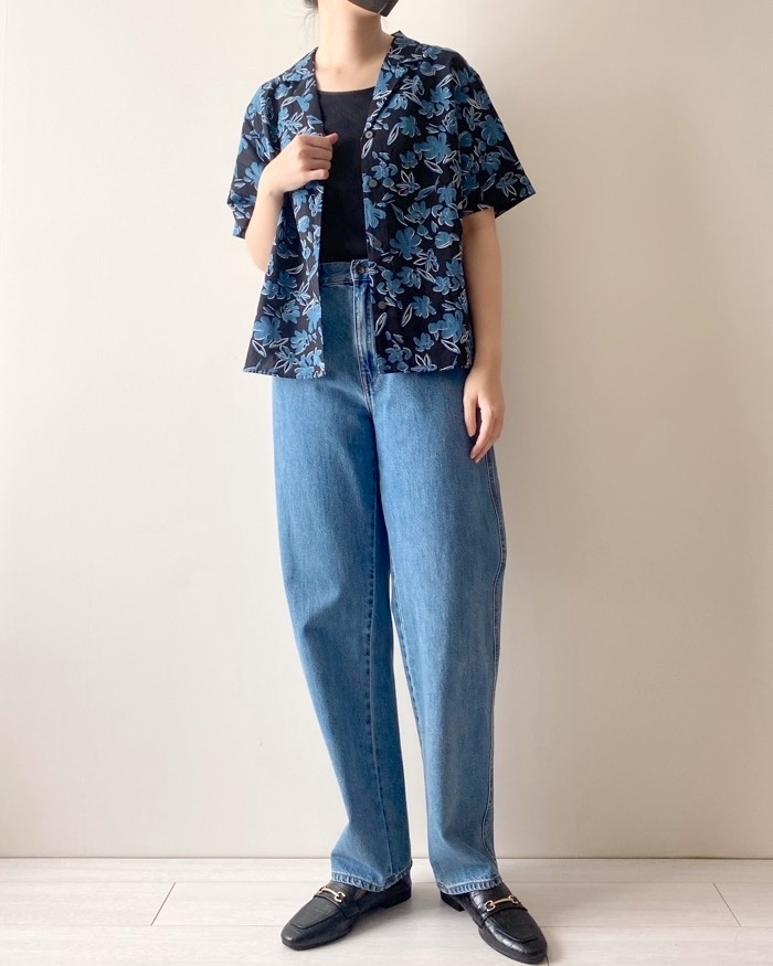 UNIQLO(ユニクロ)のおすすめトップス「リネンブレンドプリントオープンカラーシャツ(半袖)」