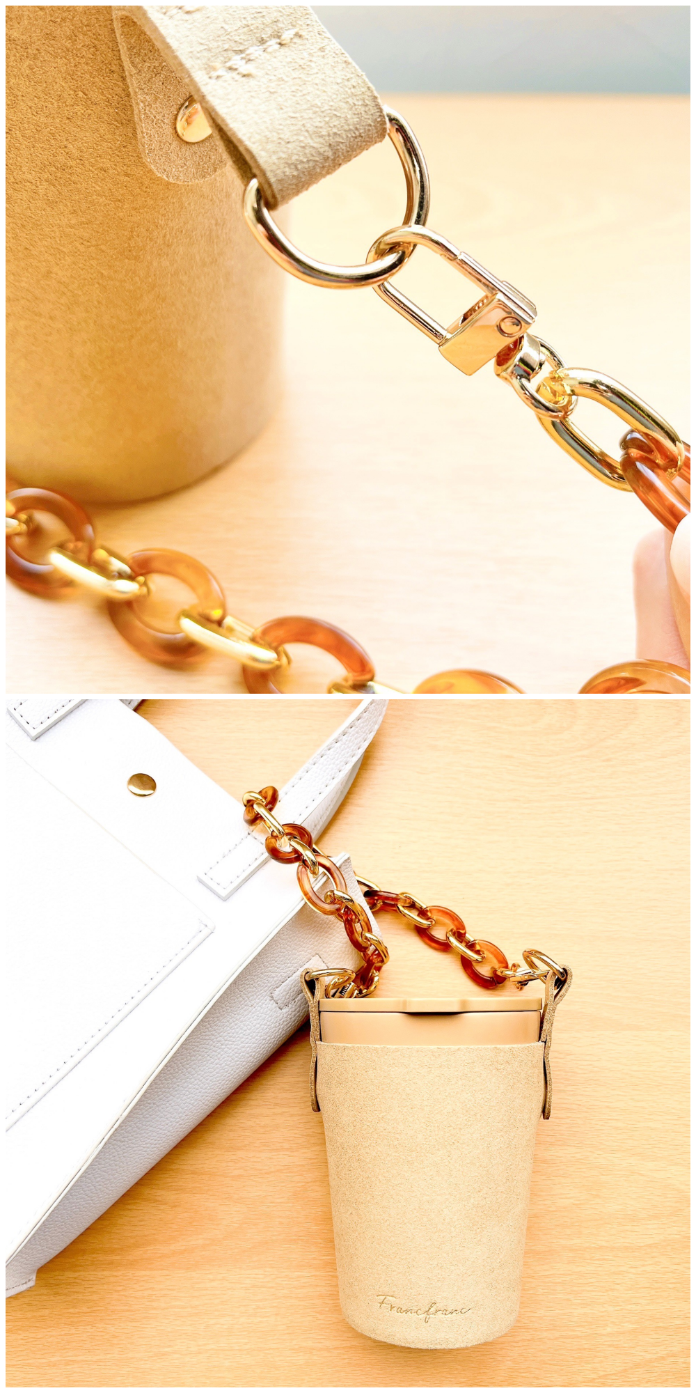 Francfranc(フランフラン)のおすすめ雑貨「ルースト サーモタンブラー M セット スウェード ブラウン」