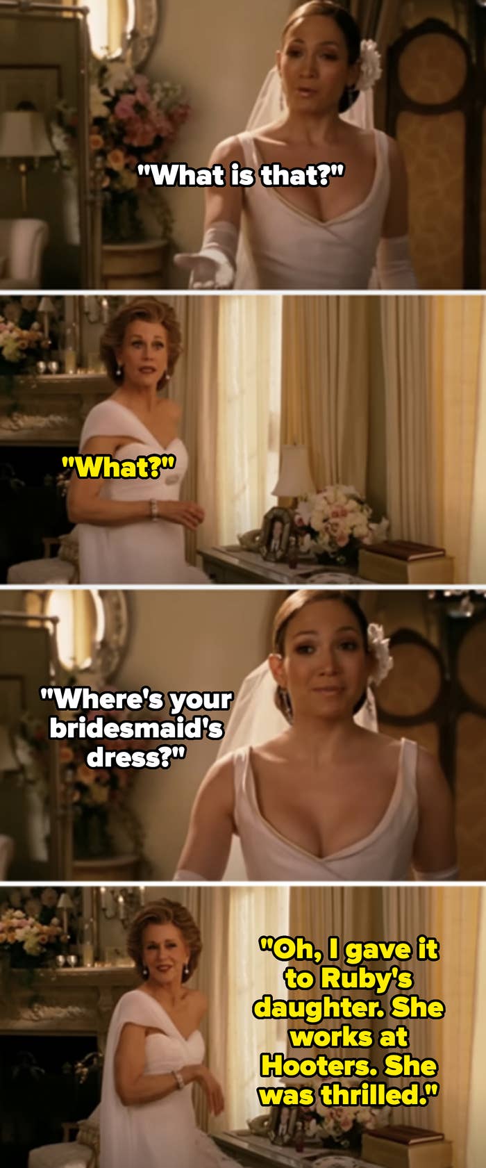 Screenshots from "Monster-in-Law"