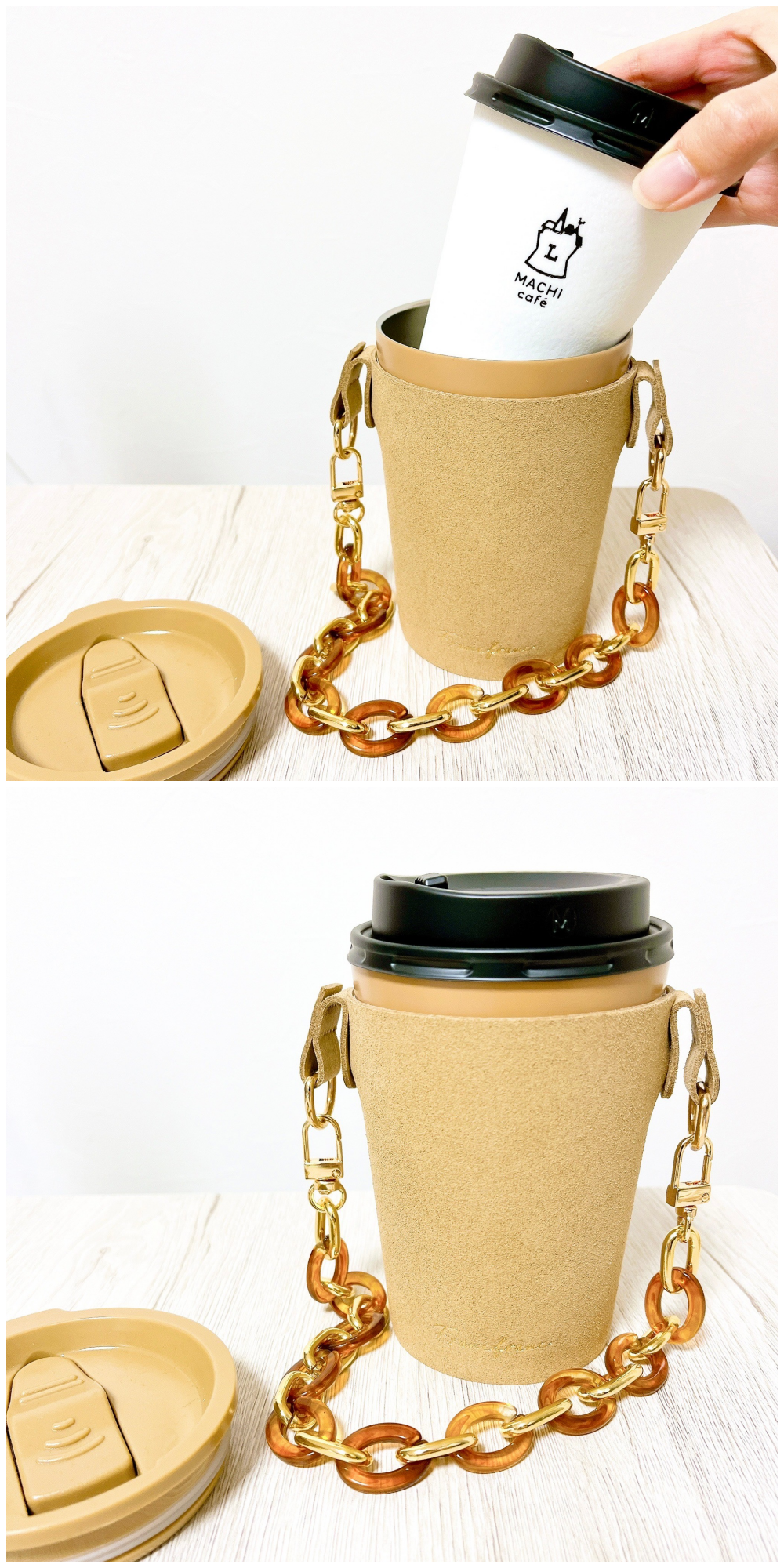 Francfranc（フランフラン）のおすすめ雑貨「ルースト サーモタンブラー M セット スウェード ブラウン」