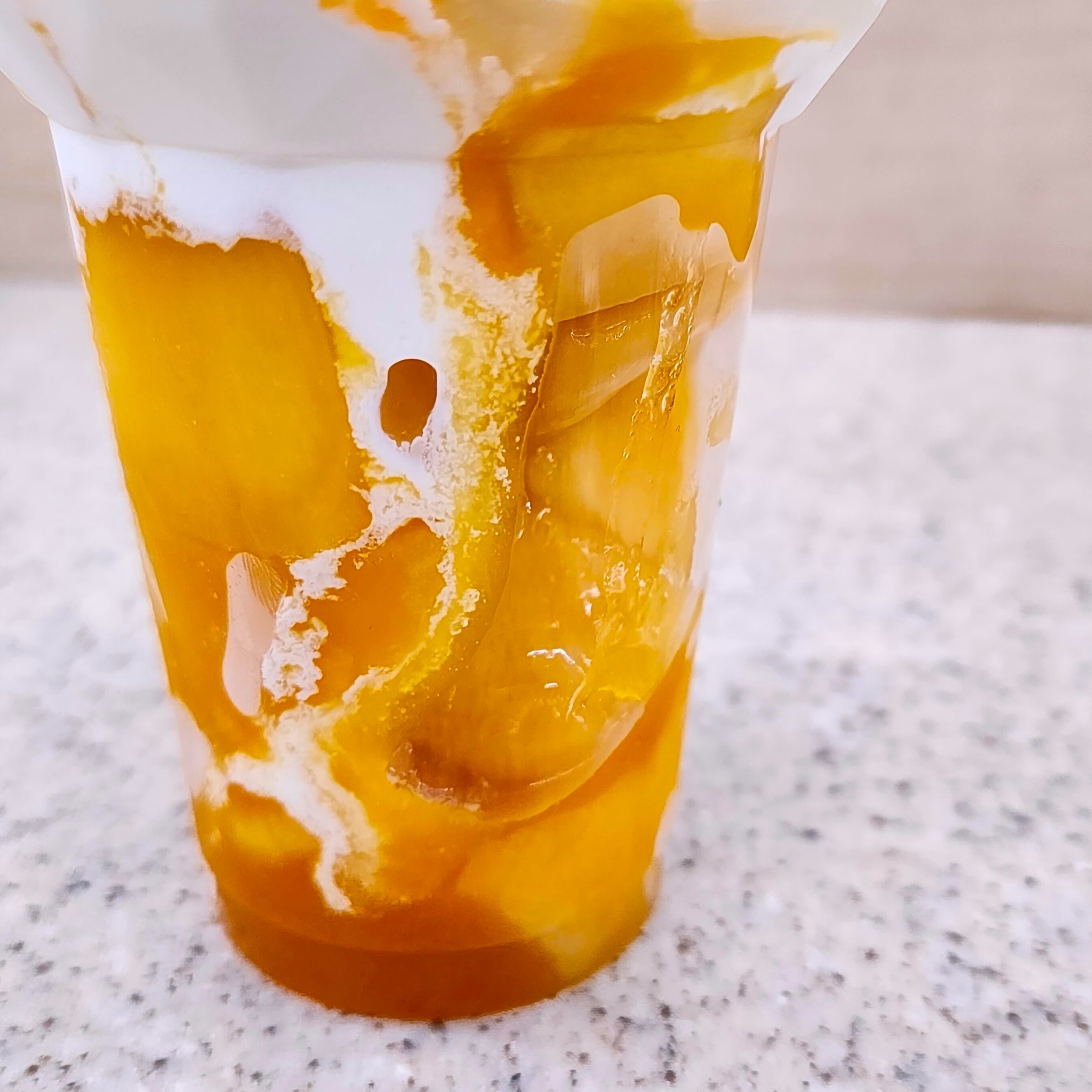 ミニストップのおすすめのスイーツ「得盛アップルマンゴーパフェ」