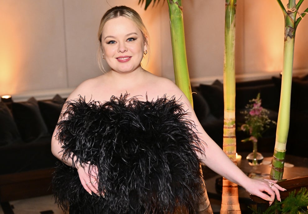 nicola coughlan gold dress Nicola Coughlan's 'Bridgerton' Dress Quietly References Penelope  Featherington