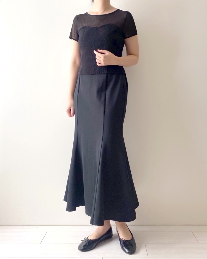 GU（ジーユー）のおすすめトップス「ビスチェコンビネーションセーター（半袖）+E」