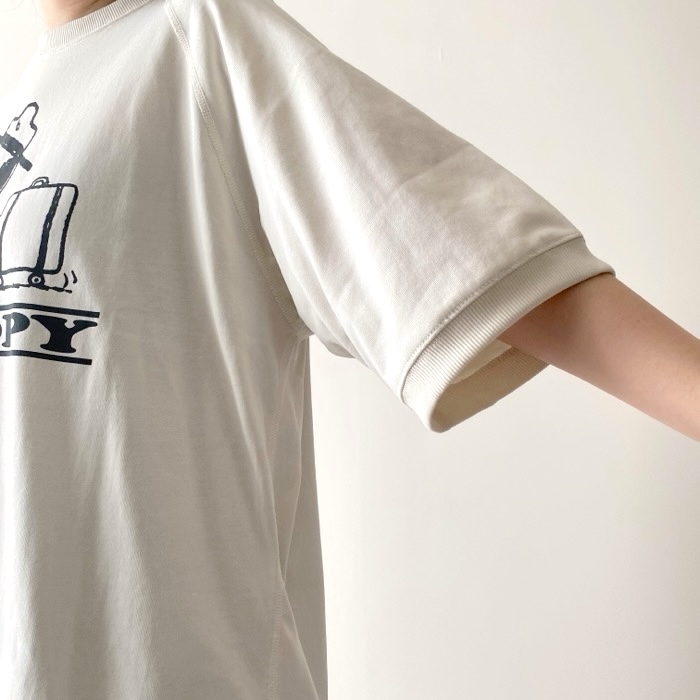 GUのおすすめトップス「スウェT（5分袖）Peanuts 1」