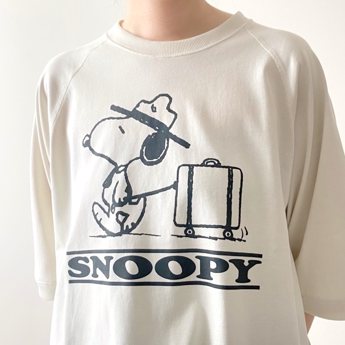GUのおすすめトップス「スウェT（5分袖）Peanuts 1」