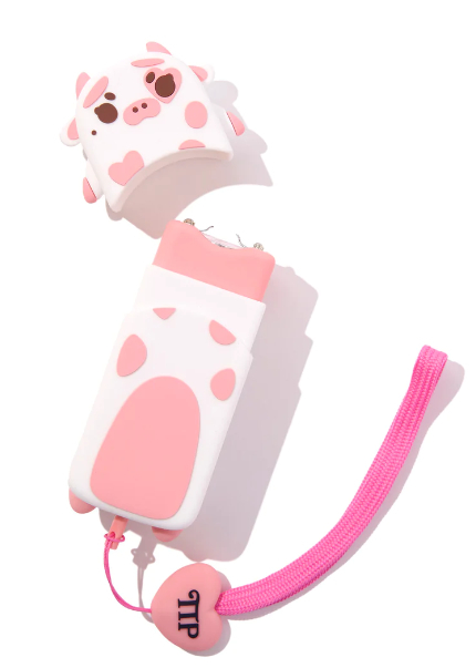 Stun gun that looks like a pink cow