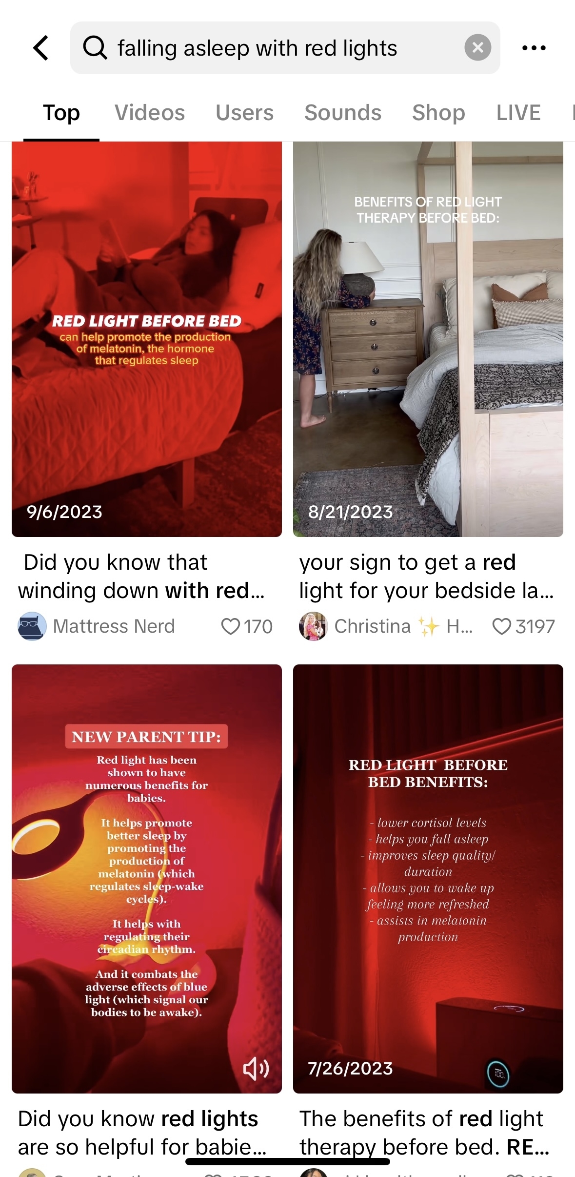 Collage of four images showcasing benefits and uses of red light therapy for sleep