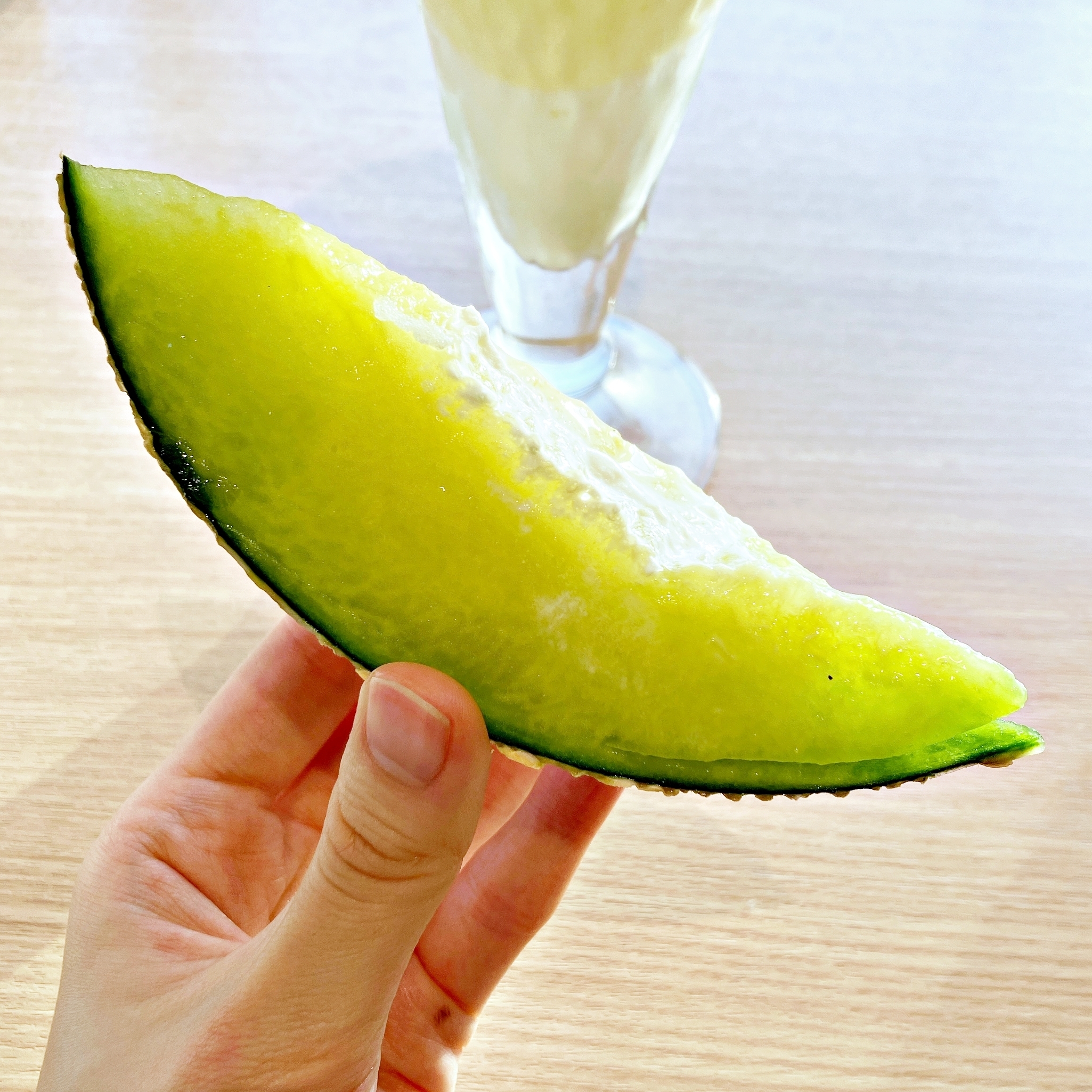 Denny's(デニーズ)のおすすめパフェ「マスクメロンのザ・サンデー」