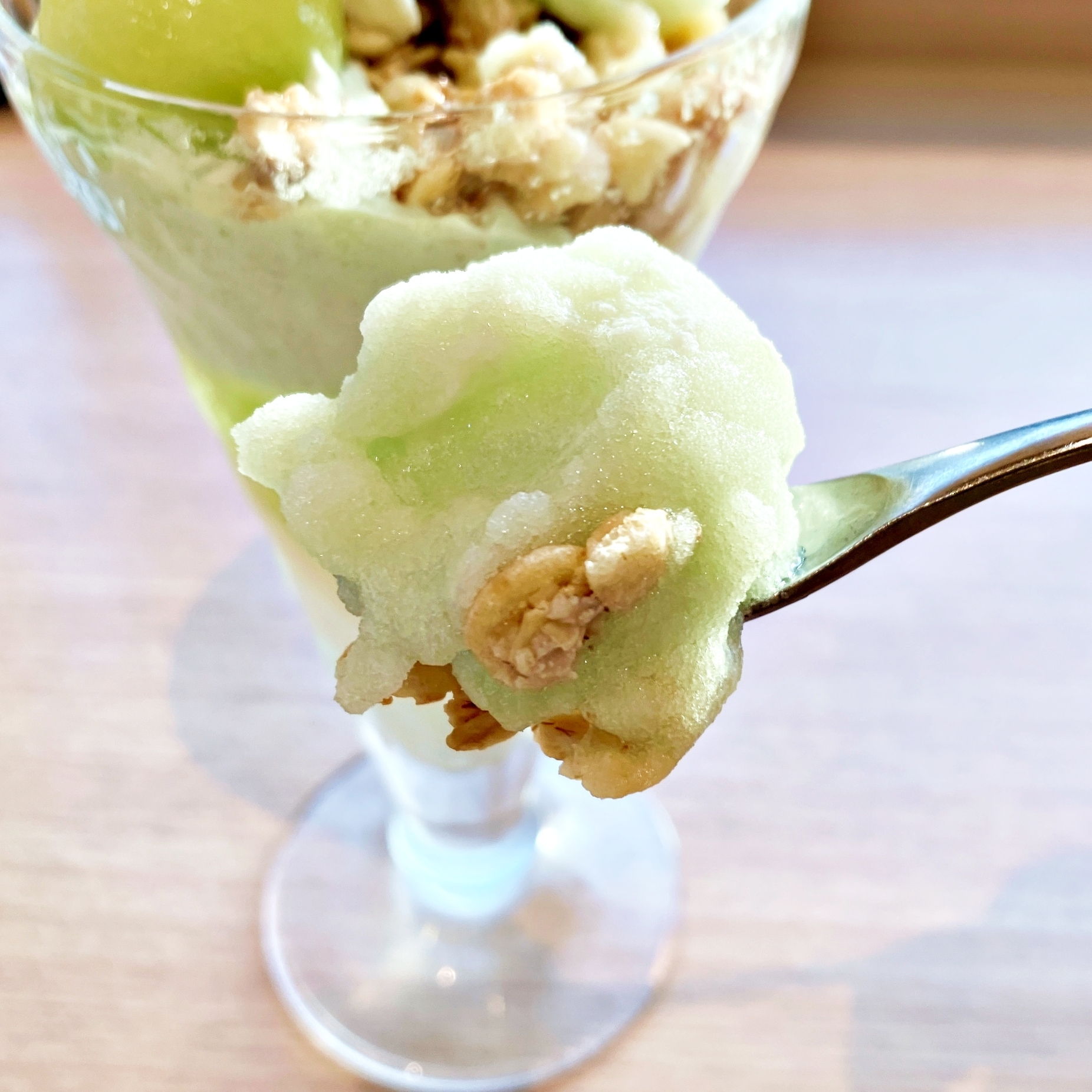 Denny's(デニーズ)のおすすめパフェ「マスクメロンのザ・サンデー」