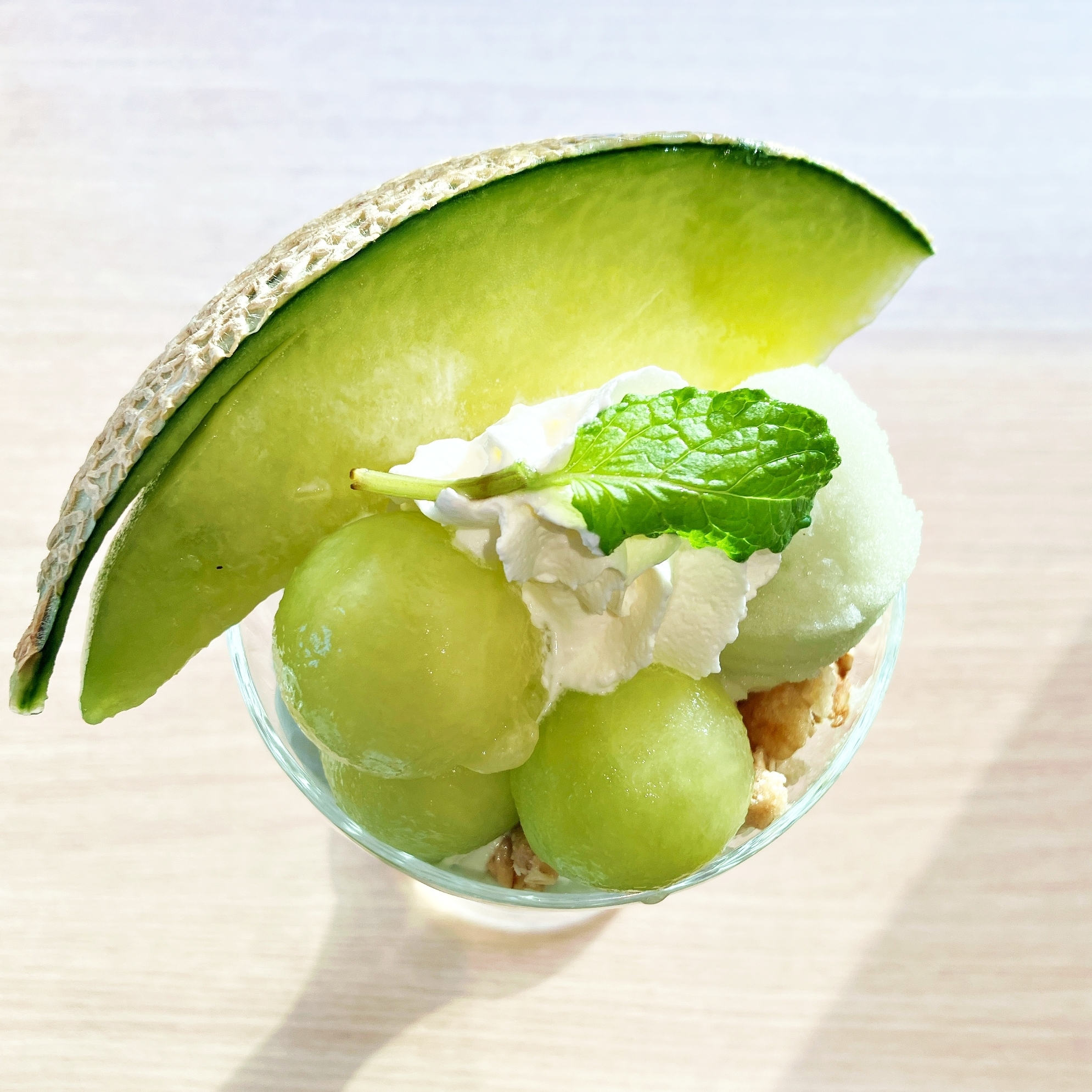 Denny's(デニーズ)のおすすめパフェ「マスクメロンのザ・サンデー」