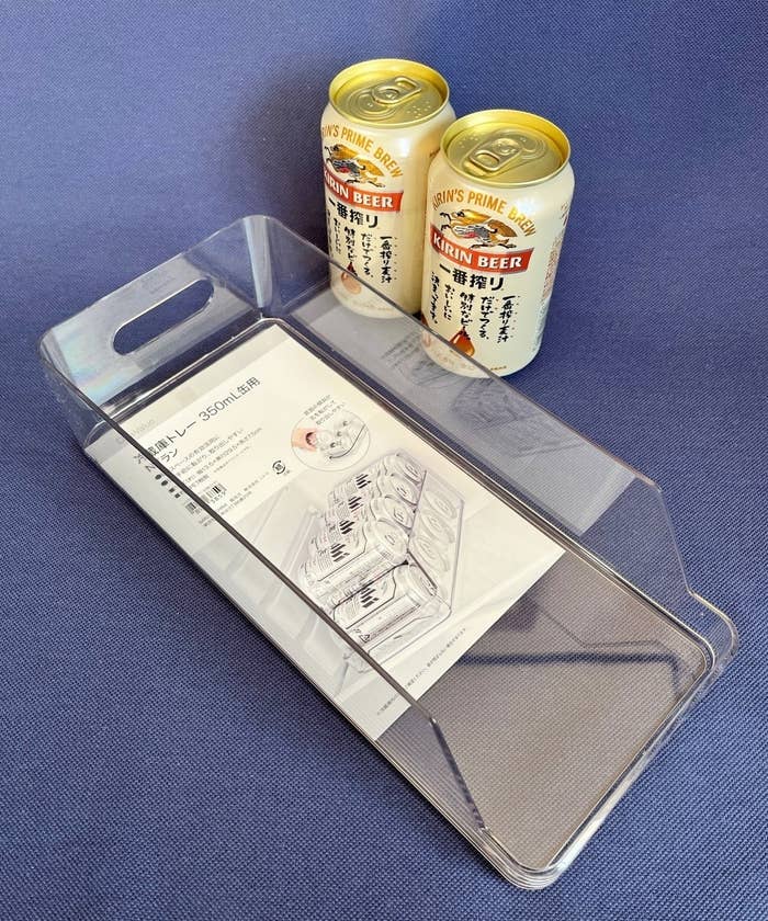 ニトリのオススメ便利アイテム「丈夫で割れにくい冷蔵庫トレー 350mL缶用（Nブラン）」