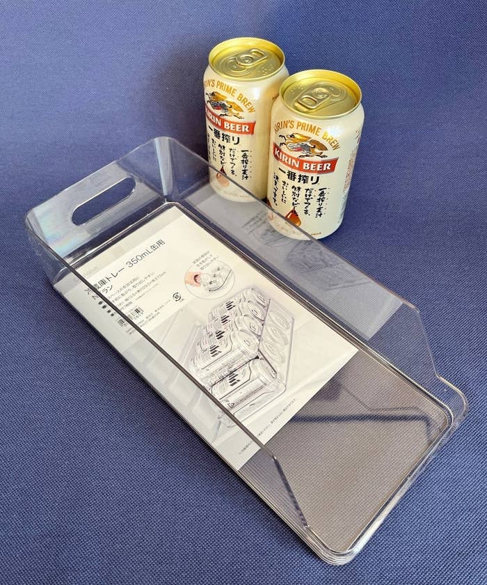 ニトリのオススメ便利アイテム「丈夫で割れにくい冷蔵庫トレー 350mL缶用(Nブラン)」
