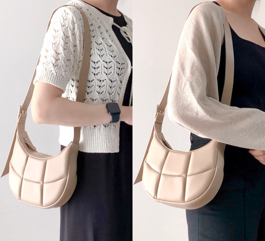 しまむらのおすすめファッションアイテム「TT*ハーフムーンキルトSLD」