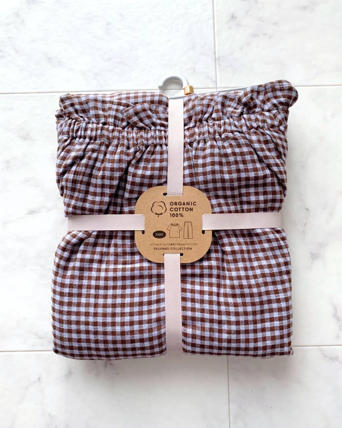 GU(ジーユー)のおすすめのレディースアイテム「オーガニックコットンプルオーバーパジャマ半袖&ロングパンツ+E」