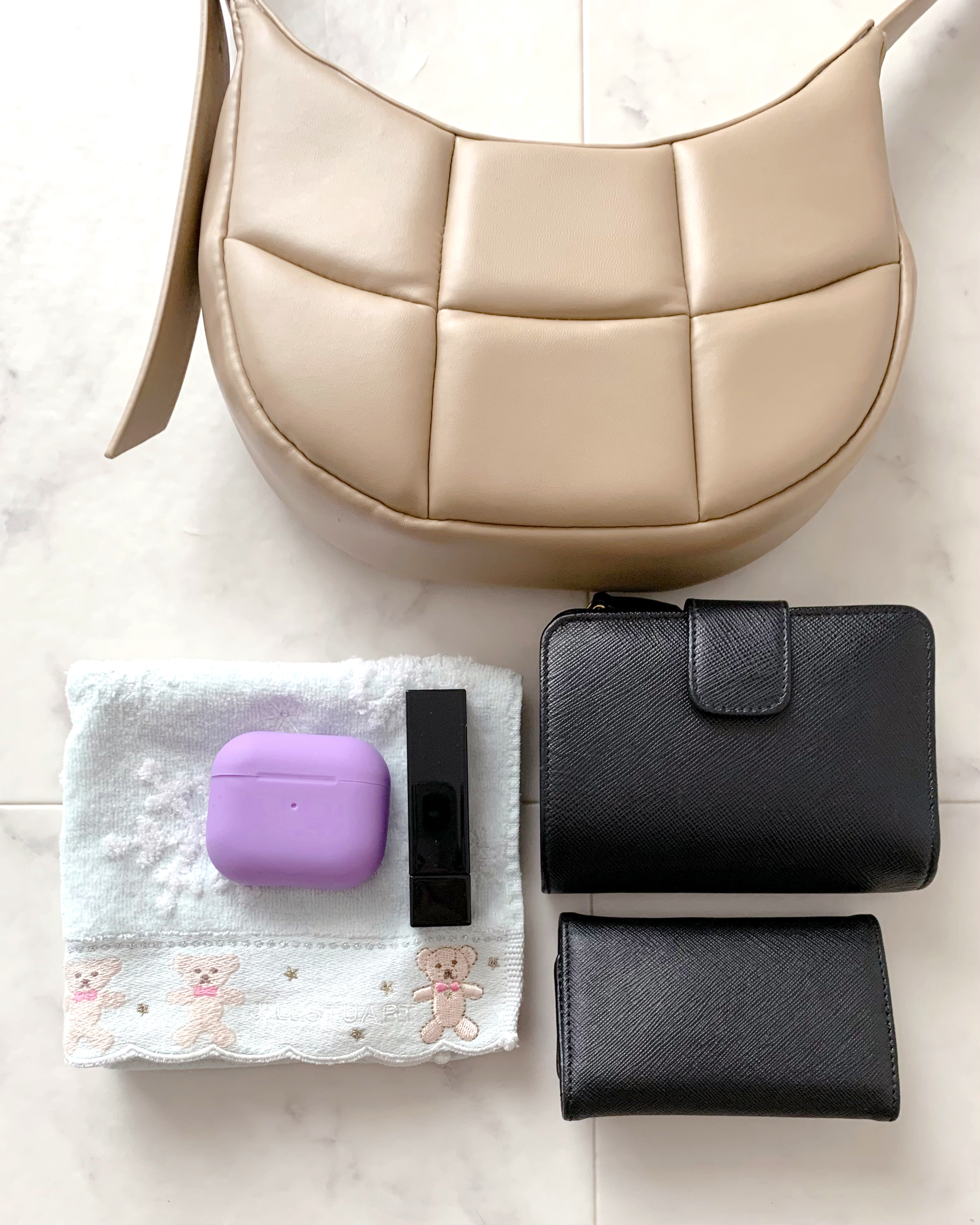 しまむらのおすすめファッションアイテム「TT*ハーフムーンキルトSLD」