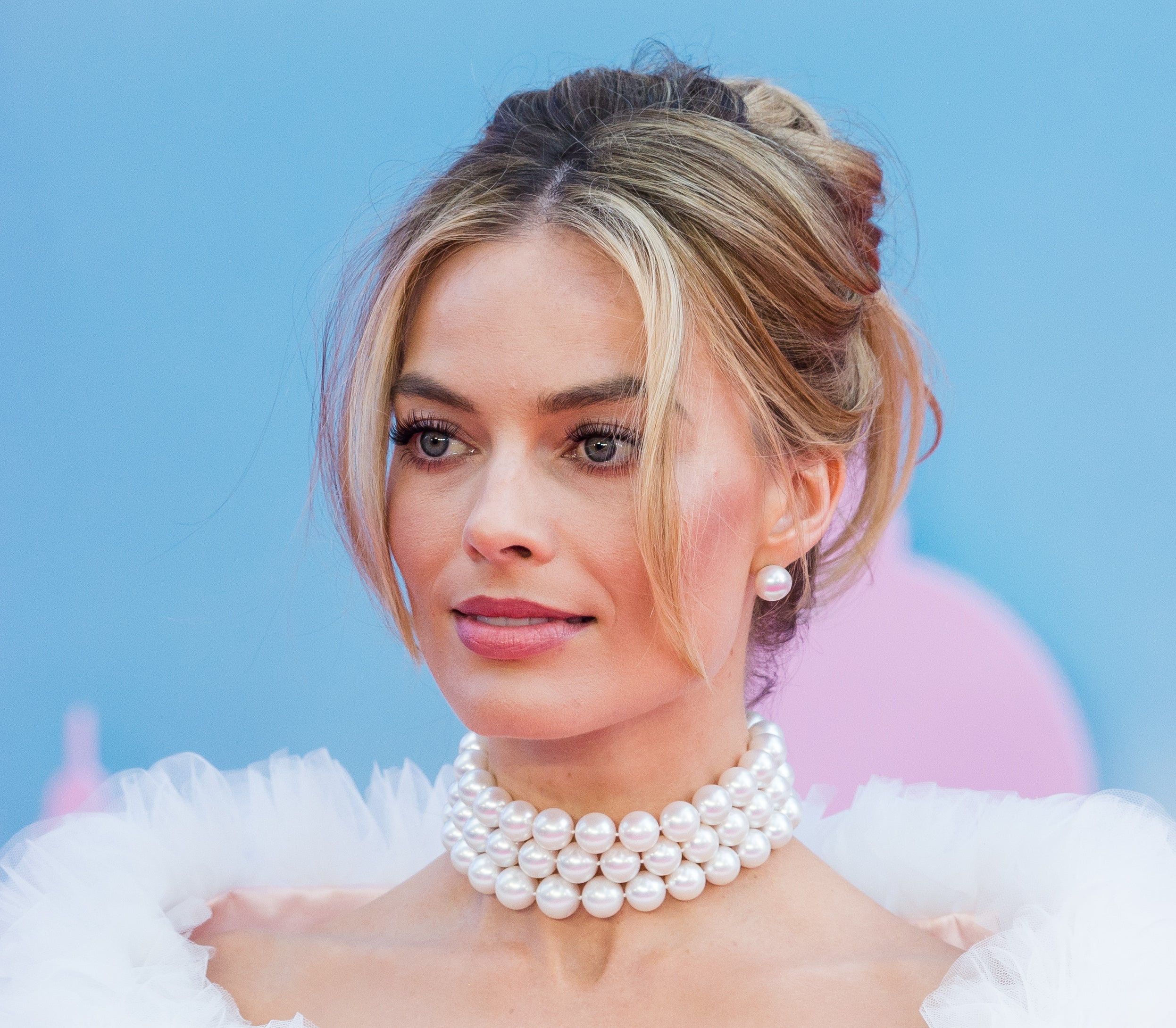 Closeup of Margot Robbie