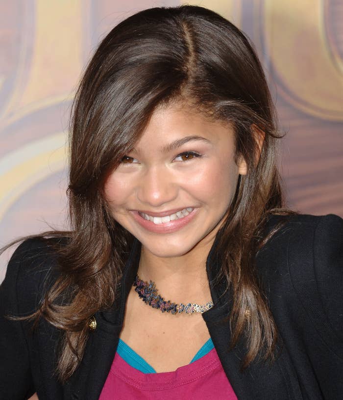 A 14-year-old Zendaya smiling at an event in 2010