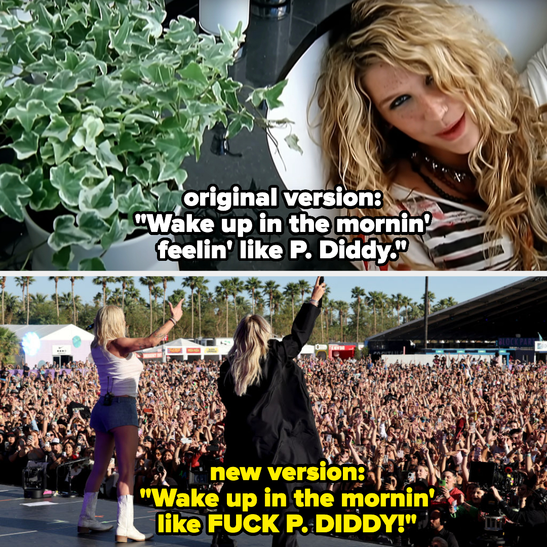 Original version was &quot;feeling like P Diddy,&quot; and her new version is &quot;fuck P Diddy&quot;
