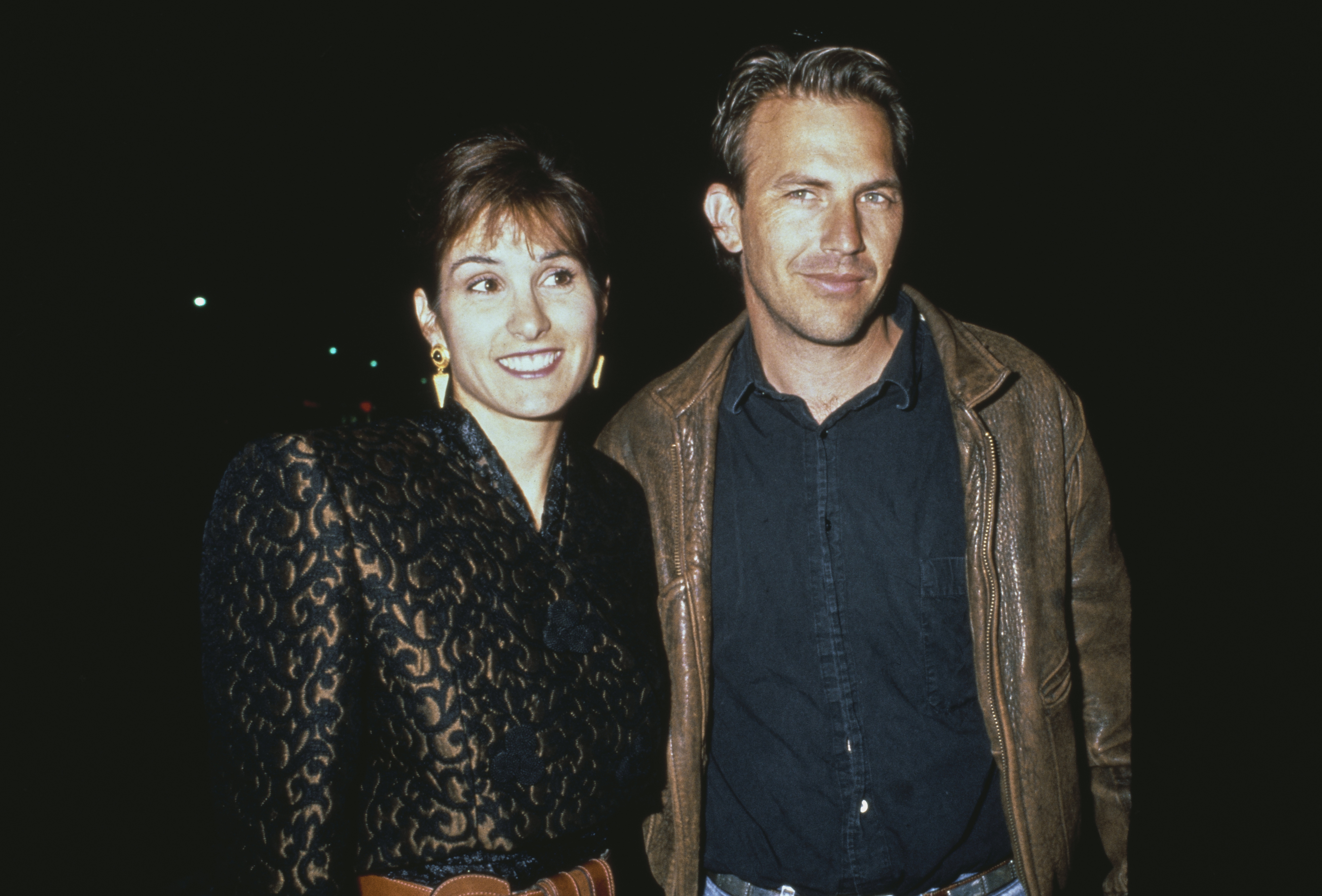 American actor and film director Kevin Costner with his wife Cindy Silva
