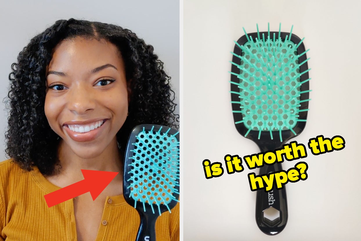 I Tried The TikTok-Famous UNbrush, And If You Have Curly Hair, I Need You To Listen Up Because It Genuinely Surprised Me