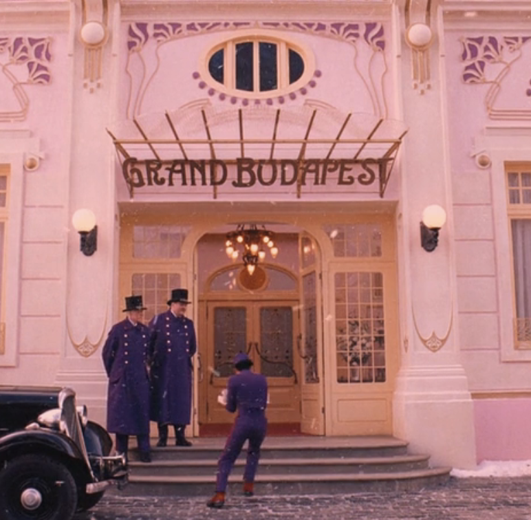 Outside building in &quot;The Grand Budapest Hotel&quot;
