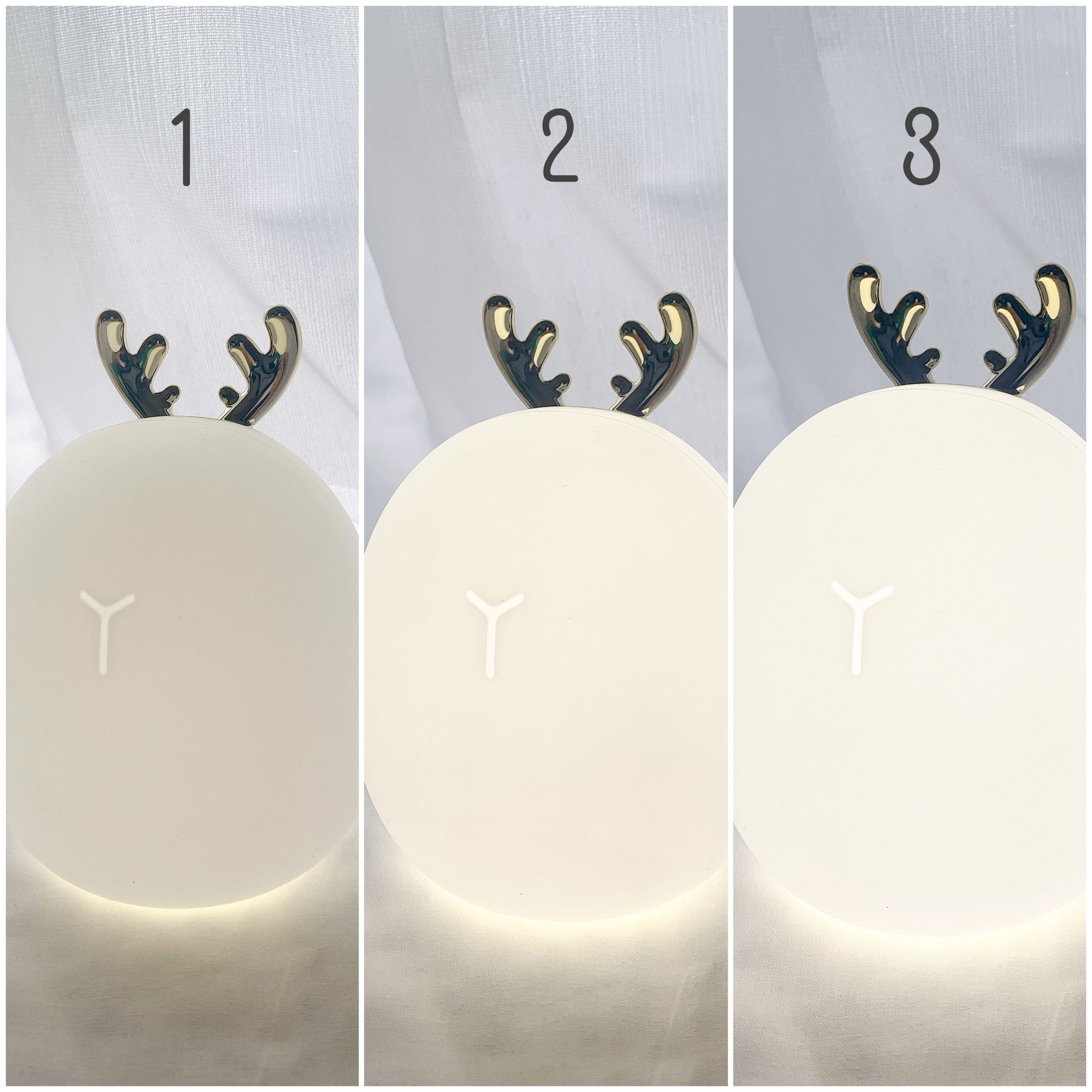 Francfranc（フランフラン）のおすすめインテリア雑貨「ポヨポヨ USBランプ ディア ホワイト」