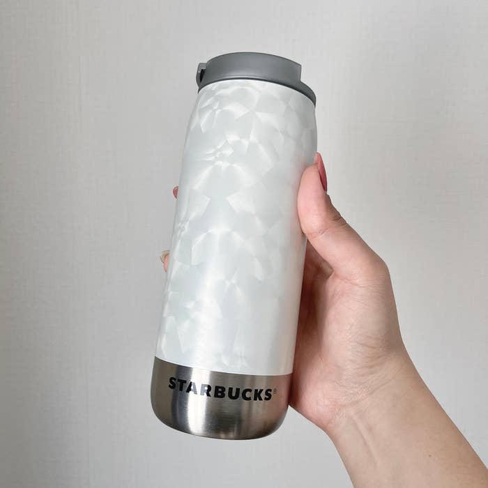 Starbucks Coffee(スターバックスコーヒー)のおすすめボトル「カンシェイプステンレスボトルフレークホワイト355ml」